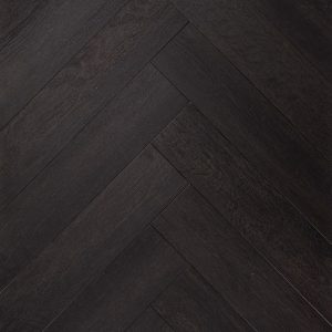 The Ossis 5 herringbone PVC floor allows you to create a sense of dynamism in any space The dark pattern ensures a timeless and luxurious look in your interior
